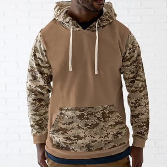 Code Five Adult Camo Fleece Graphic Bronx  Hoodie  Size Large - Picture 13 of 13